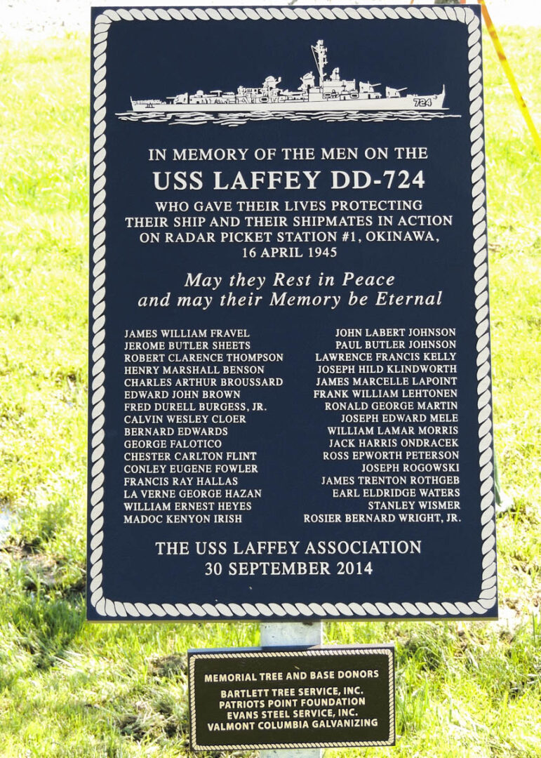 In Memory Of The Men Of USS Laffey Dd-724